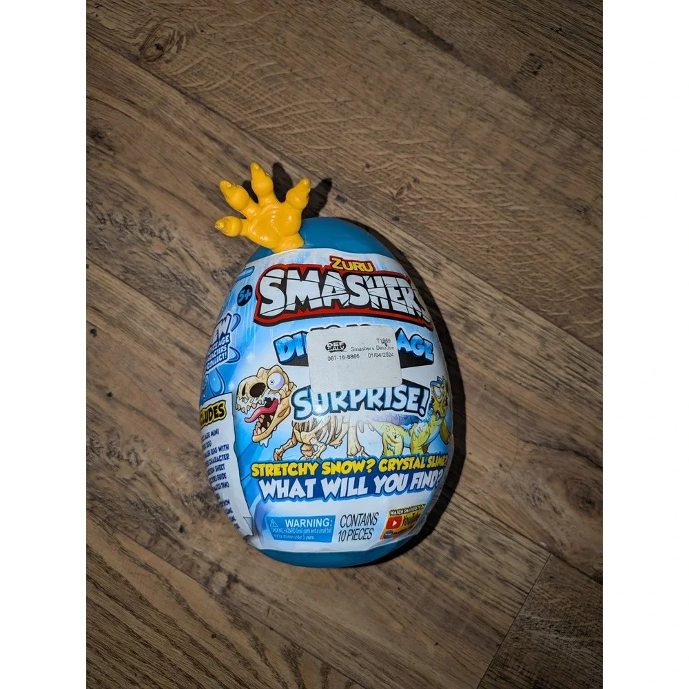 ZURU Smashers Dino Ice Age Surprise Mini Egg Blue Series 3 Mystery Toy 10 Pieces